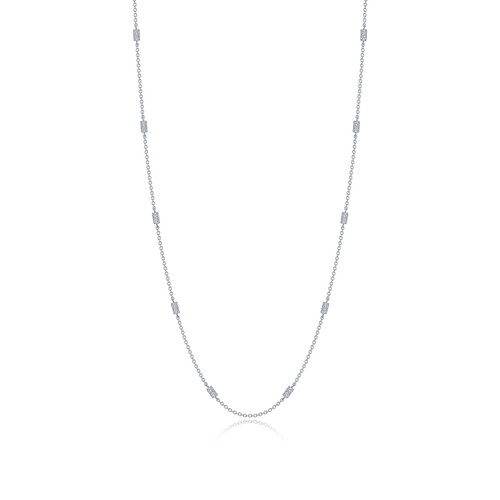 Lafonn 0.6 CTW Adjustable Station Necklace  N0321CLP