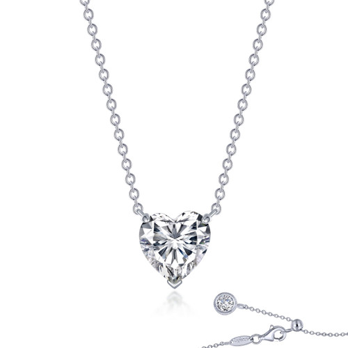 Lafonn Heart Solitaire Necklace  N0245CLG