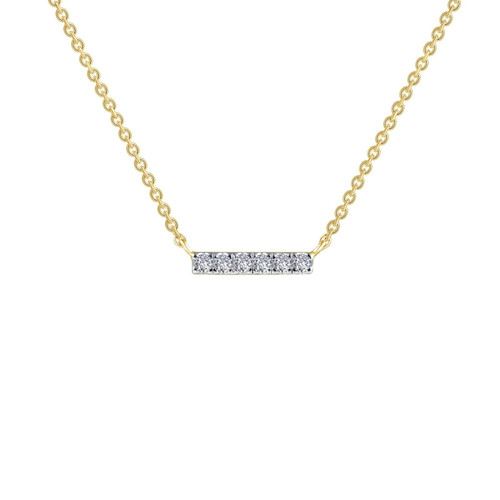 Lafonn 0.09 CTW Dainty Bar Necklace  N0096CLP