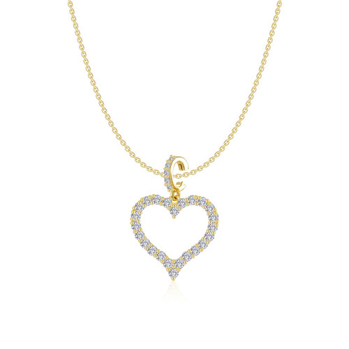 Lafonn Gold Open Heart Pendant  with Venus Chain SpecialVAL26GHP