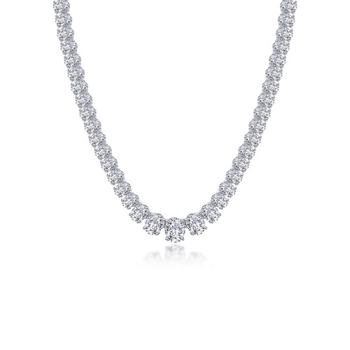 Lafonn 59 CTW Graduated Tennis Necklace  SYN030MG