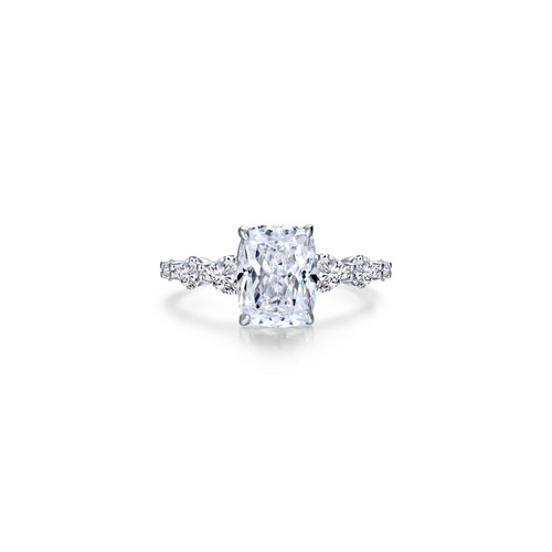 Lafonn 4.81 CTW Cushion-Cut Solitaire Ring Bonded in Platinum  R0541CLP