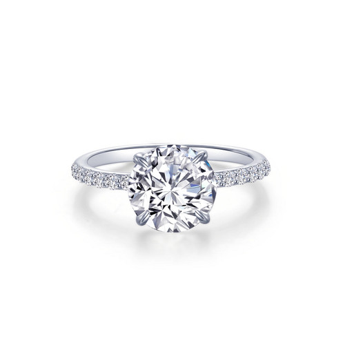 Lafonn Solitaire Engagement Ring Bonded in Platinum  R0484CLP