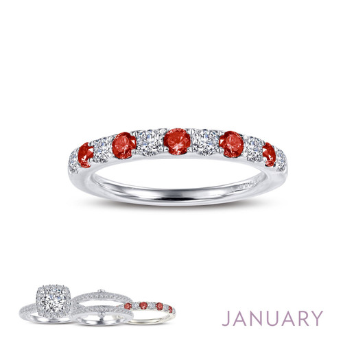 Lafonn January Birthstone Ring Bonded in Platinum  BR004GNP