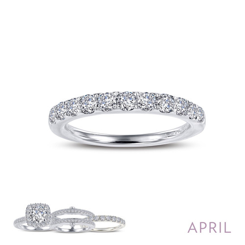 Lafonn April Birthstone Ring Bonded in Platinum  BR004DAP