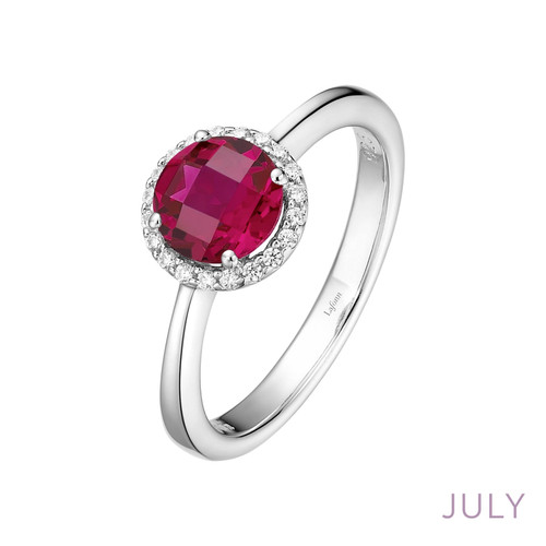 Lafonn July Birthstone Ring Bonded in Platinum  BR001RBP