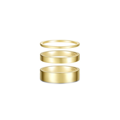Lafonn Trio Gold Band Bonded in Platinum   SetR0569NSG
