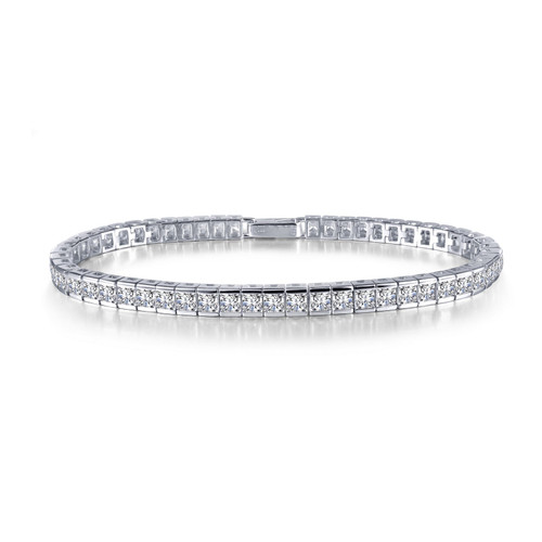 Lafonn Princess-Cut Tennis Bracelet Bonded in Platinum