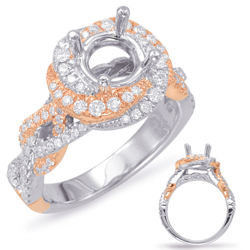 Diamond Engagement Ring 
 in 14K Rose and White Gold 
 

 EN7901-1RW