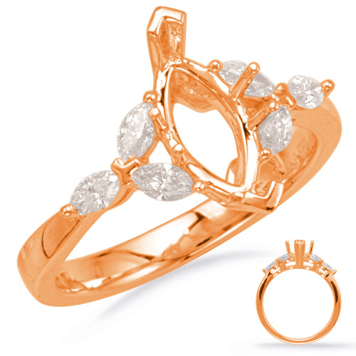 Diamond Engagement Ring 
 in 14K Rose Gold 
 
 
 EN8126-10X5MRG