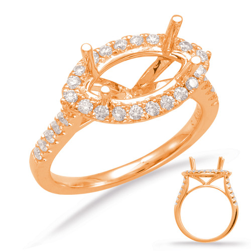 Diamond Engagement Ring 
 in 14K Rose Gold 
 
 
 EN7780-10X5MRG