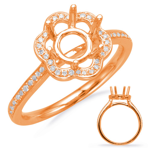 Diamond Engagement Ring 
 in 14K Rose Gold 
 
 
 EN8112-1RG