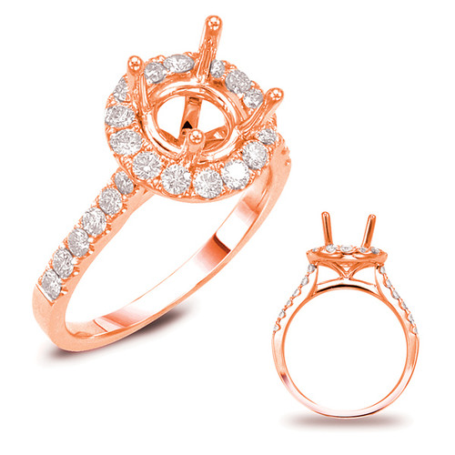 Diamond Engagement Ring 
 in 14K Rose Gold 
 
 
 EN7694-15RG