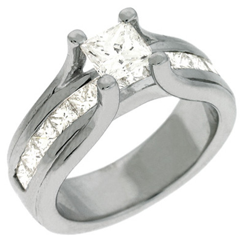 White Gold Enagagement Ring 
 in 14K White Gold 
 
 
 EN6841WG