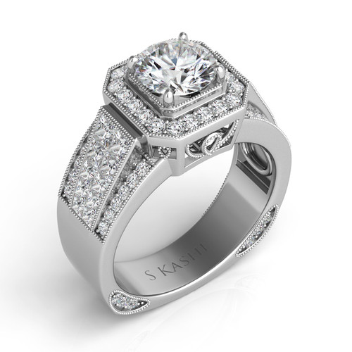 Diamond Engagement Ring 
 in 14K White Gold 
 

 EN7507-2WG