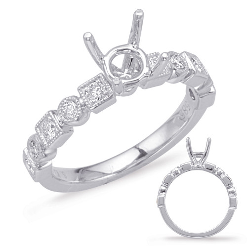 Diamond Engagement Ring 
 in 14K White Gold 
 
 
 EN8015-1WG