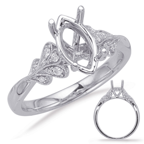 Diamond Engagement Ring 
 in 14K White Gold 
 
 
 EN8051-8X4MQWG