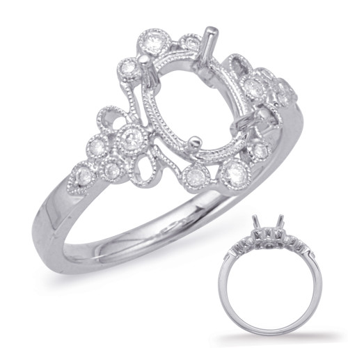 Diamond Engagement Ring 
 in 14K White Gold 
 

 EN8044-9X7MWG