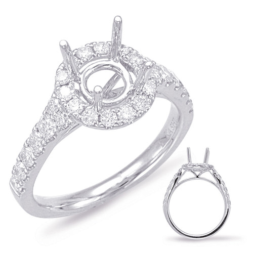 Diamond Engagement Ring  in 14K White Gold    EN7847-50WG