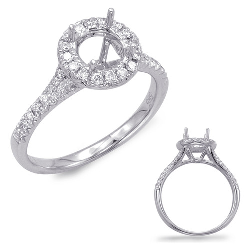 Diamond Engagement Ring  in 14K White Gold    EN7643-50WG