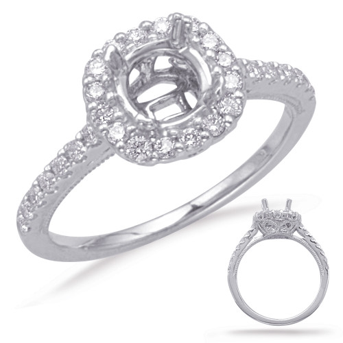 Diamond Engagement Ring  in 14K White Gold    EN8071-75WG