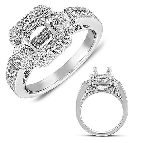 Diamond Engagement Ring  in 14K White Gold   EN7297WG