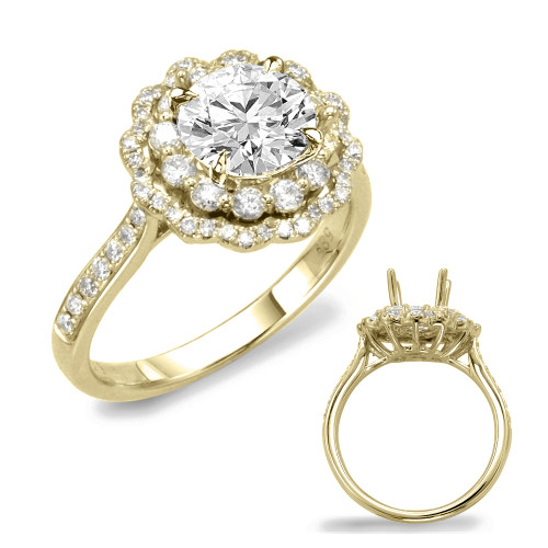 Diamond Engagement Ring  in 14K Yellow Gold    EN7639-1YG