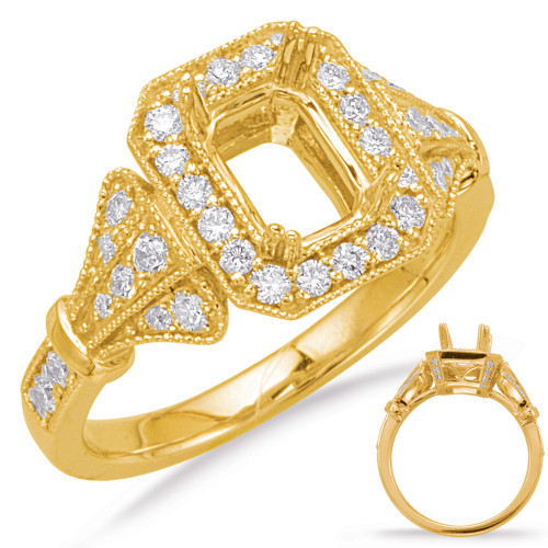 Diamond Engagement Ring  in 14K Yellow Gold    EN8069-7X5MYG