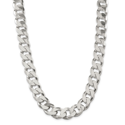 Sterling Silver 16.2mm Curb Chain