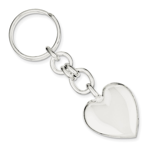 Sterling Silver Heart Key Ring