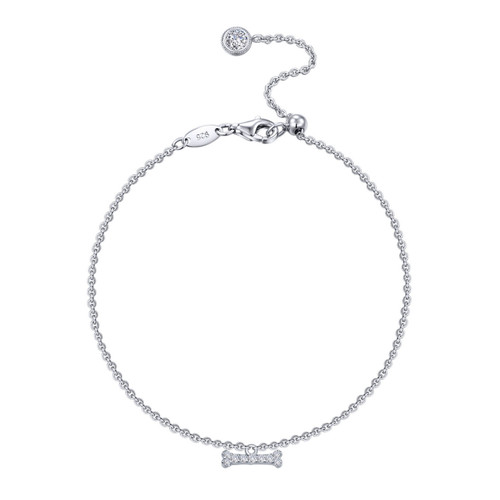 Lafonn Dog Bone Bracelet in Platinum Bonded Sterling Silver