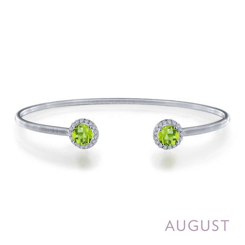 Lafonn August Birthstone Bracelet in Platinum Bonded Sterling Silver