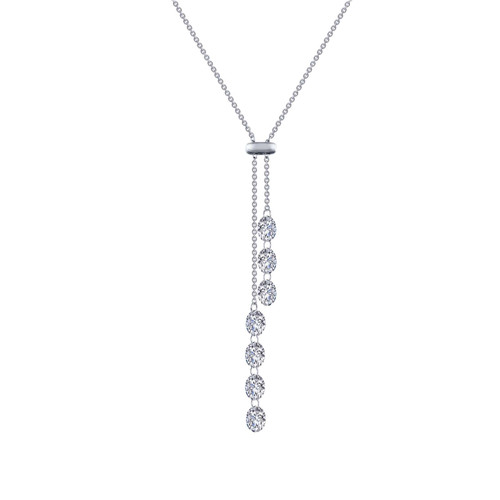 Lafonn 7 Symbols of Joy Y Necklace bonded in Platinum