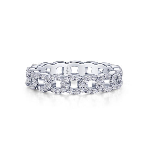 Lafonn Interlocking Circles Eternity Band bonded in Platinum