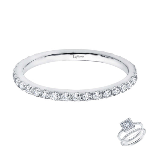 Lafonn 0.50 CTW Eternity Band bonded in Platinum