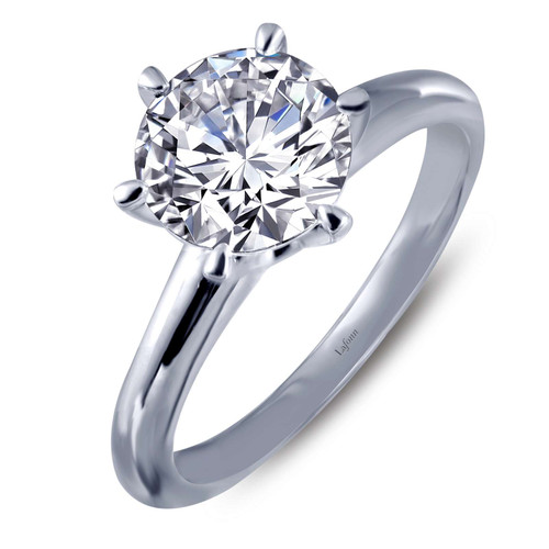 Lafonn 1.28 CTW Solitaire Ring bonded in Platinum