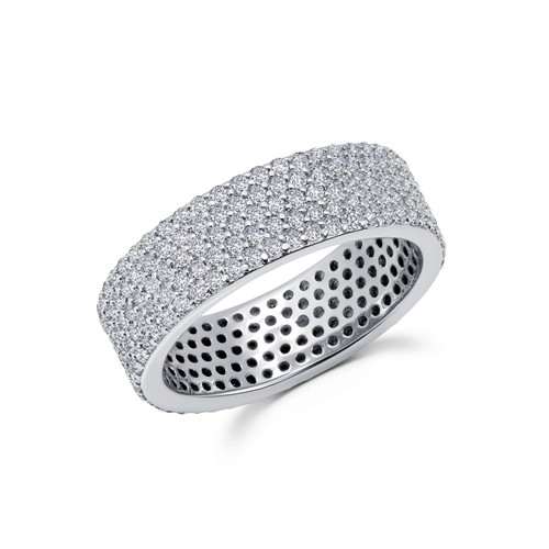 Lafonn Anniversary Eternity Band bonded in Platinum