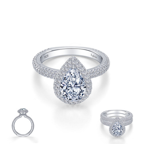 Lafonn Stunning Engagement Ring bonded in Platinum R0459CLP05