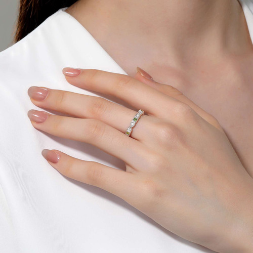 Lafonn August Birthstone Ring bonded in Platinum BR005PDP05