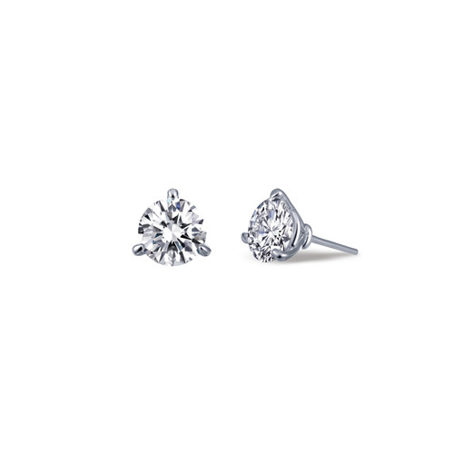 Lafonn 0.50 CTW Stud Earr ings in Sterl ing Silver Bonded with Plat inum