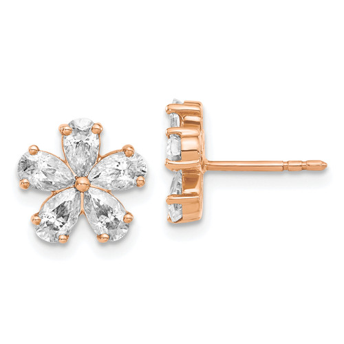 Moissanite Flower Earring