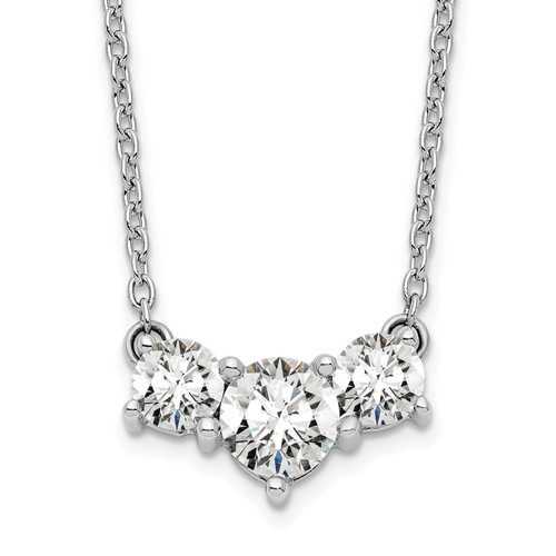 Diamond 3-Stone Necklaces