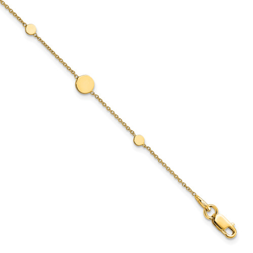 Leslie's 14k Polished Disc Bracelet