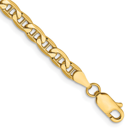 14k 4mm Semi-Solid Anchor Chain