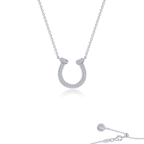 Lafonn Pave Horseshoe Necklace