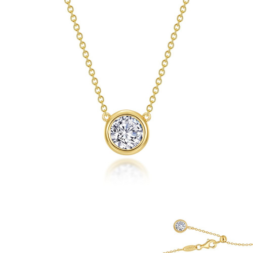 Lafonn 0.7 CTW Bezel-set Solitaire Necklace