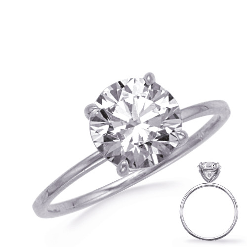 Platinum Engagement Ring 2ct  Cent Style # EN8384-2PL