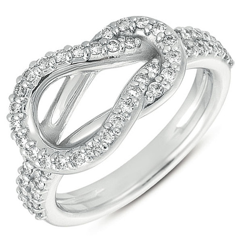 White Gold Love Knot Ring

				
                	Style # D4156WG