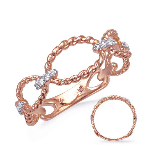 White & Rose Gold Diamond Ring

				
                	Style # D4822RG