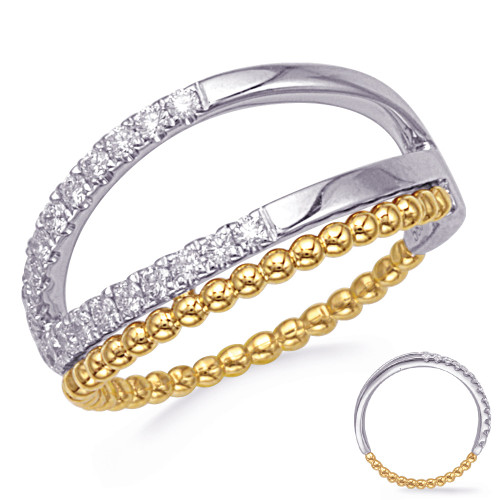 White & Yellow  Gold Diamond Ring

				
                	Style # D4831YW